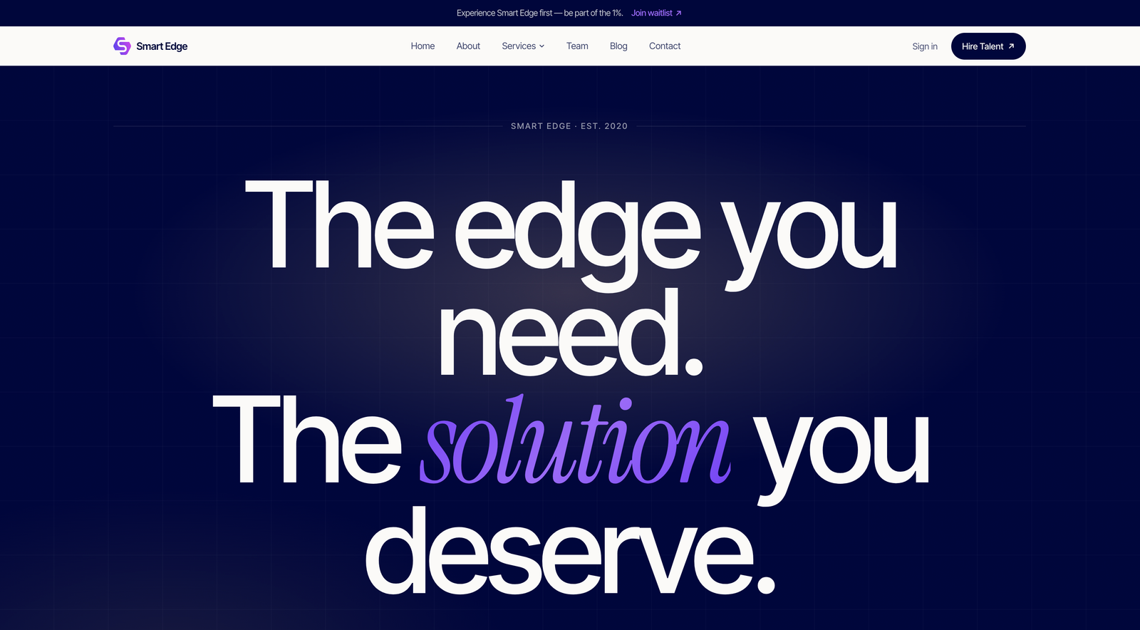 Tech Talent Acquisition · Smart Edge Inc